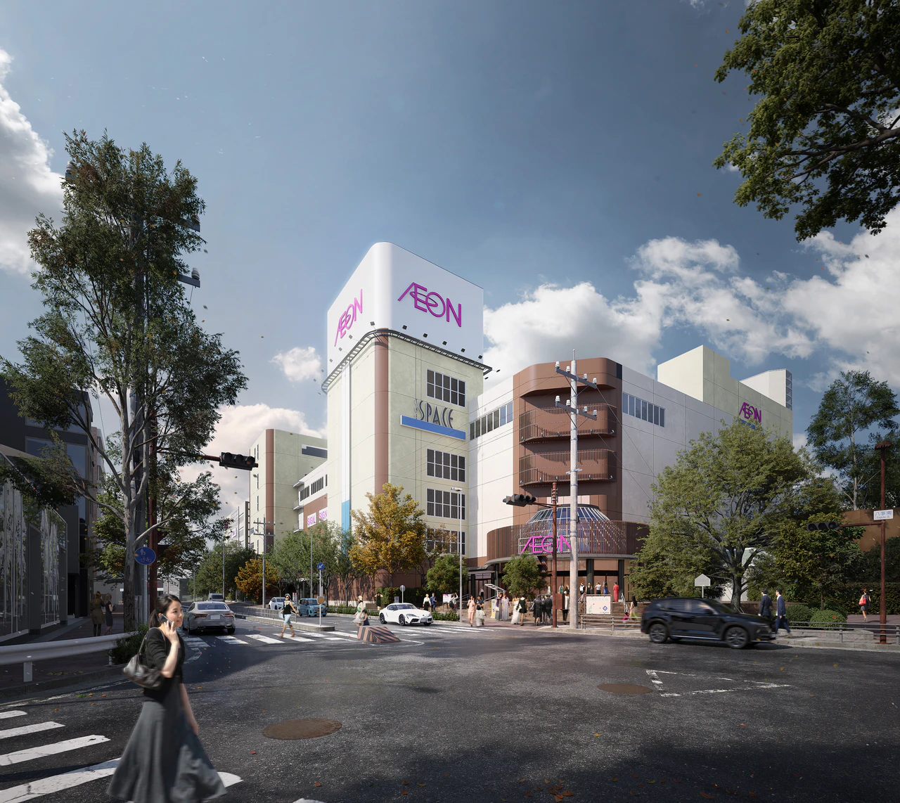 Phối cảnh kiến trúc tại dự án AEON MALL, Tokyo, Japan