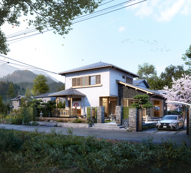 戸建住宅 | Detached Houses | Corona render